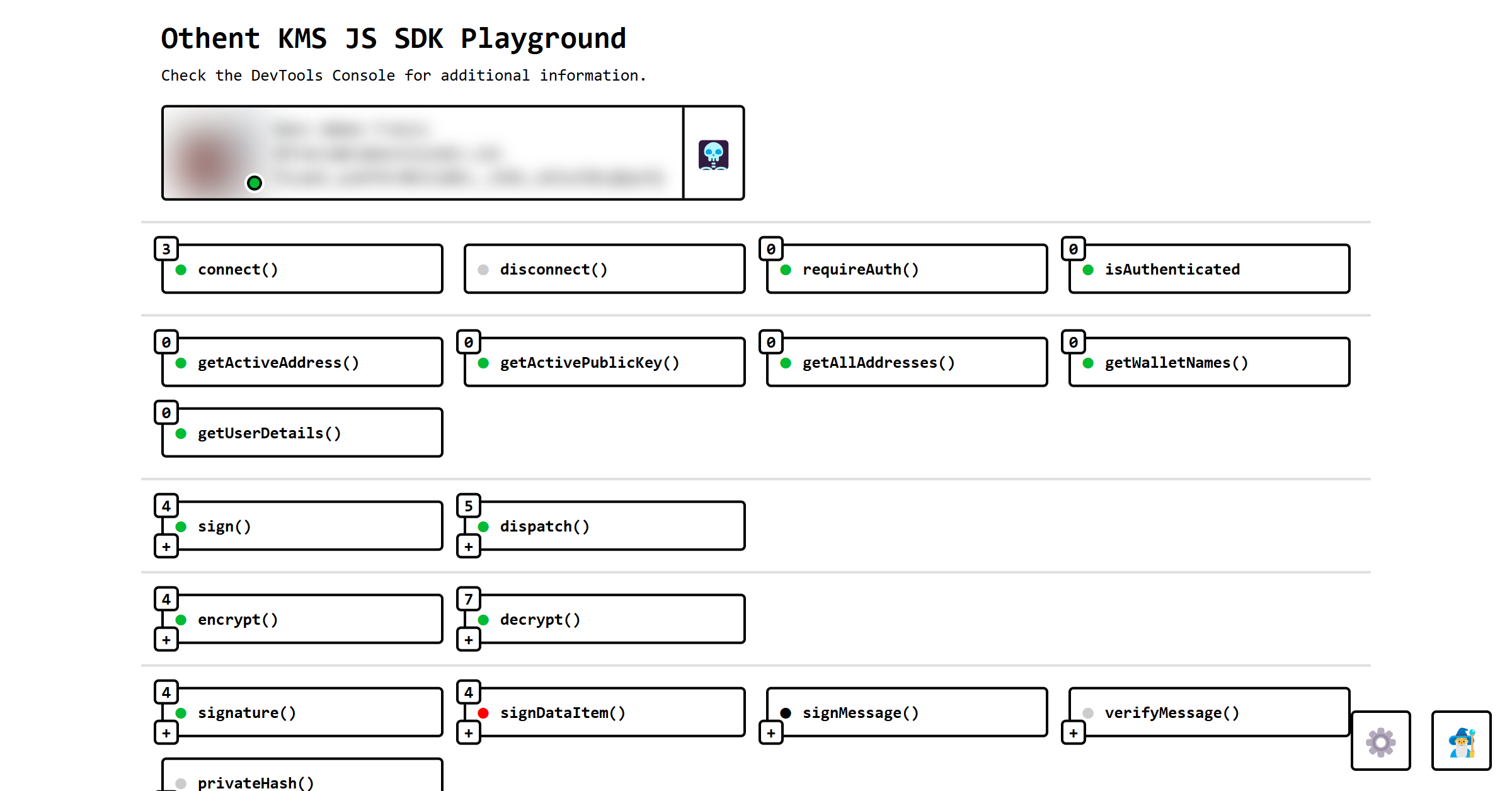 Othent KMS JS SDK NPM demo